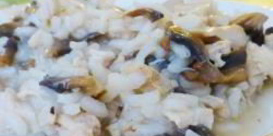 Ризотто с курицей и грибами