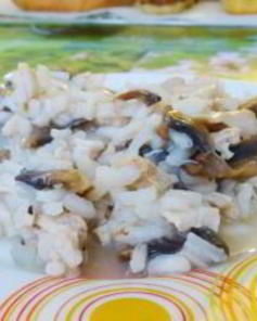 Ризотто с курицей и грибами