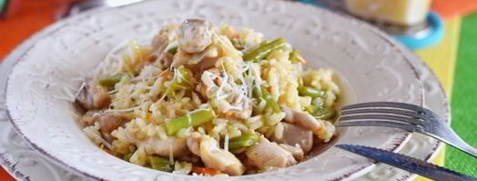 ризотто с курицей и овощами. Шаг 16