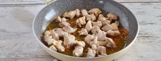 ризотто с курицей и овощами. Шаг 8