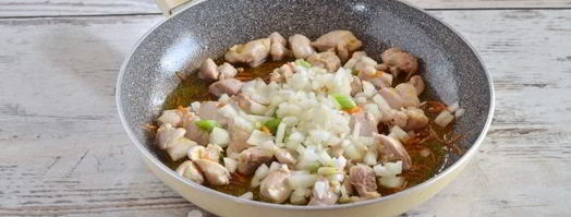 ризотто с курицей и овощами. Шаг 9