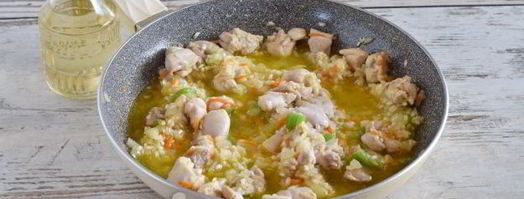 ризотто с курицей и овощами. Шаг 11