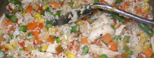 ризотто с курицей и замороженными овощами. Шаг 8