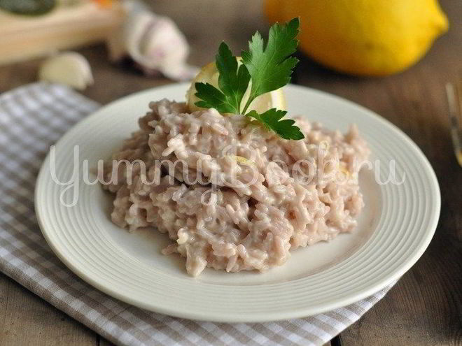 Рецепт ризотто с лимоном
