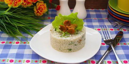Ризотто с лисичками