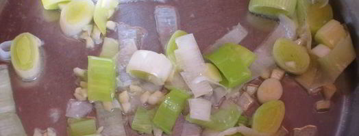 ризотто с лососем и зеленым горошком. Шаг 2