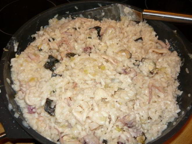 Рецепт ризотто с морепродуктами