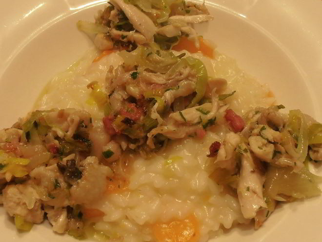 Рецепт ризотто с морковью и курицей