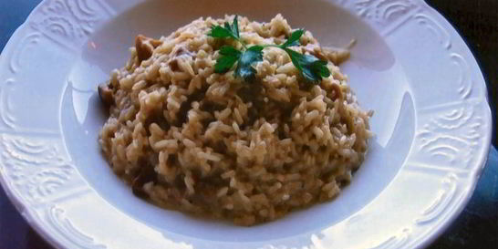 Ризотто с опятами