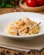 Ризотто с семгой