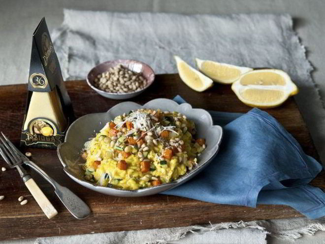 Рецепт ризотто с шафраном и сыром джюгас