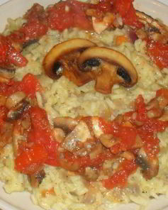 Ризотто с шампиньонами и сыром