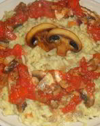 Ризотто с шампиньонами и сыром