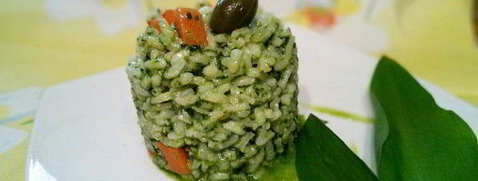 ризотто с соусом из черемши. Шаг 6