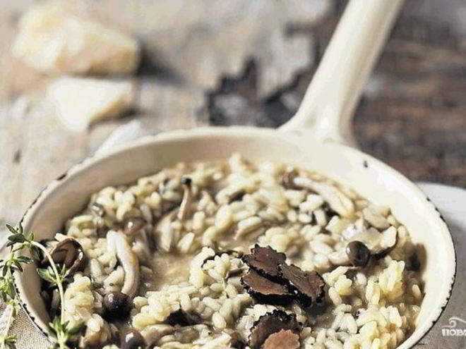 Рецепт ризотто с трюфелем