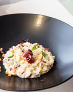 Ризотто с тыквой и копченой утиной грудкой