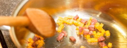 ризотто с тыквой и копченой утиной грудкой. Шаг 6