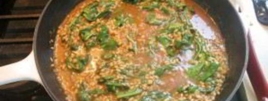 ризотто с тыквой и шпинатом. Шаг 6