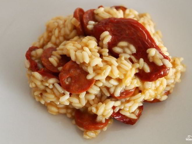 Рецепт ризотто с вялеными помидорами