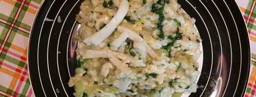 ризотто со шпинатом и козьим сыром. Шаг 12