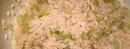 ризотто со шпинатом и козьим сыром. Шаг 4