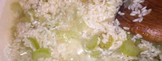 ризотто со шпинатом и козьим сыром. Шаг 5