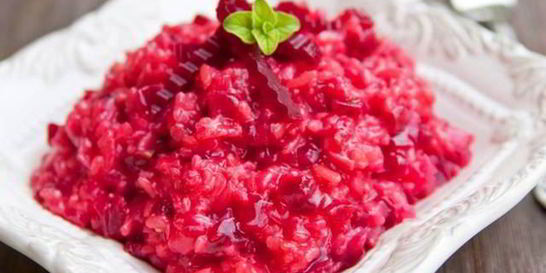 Ризотто со свеклой