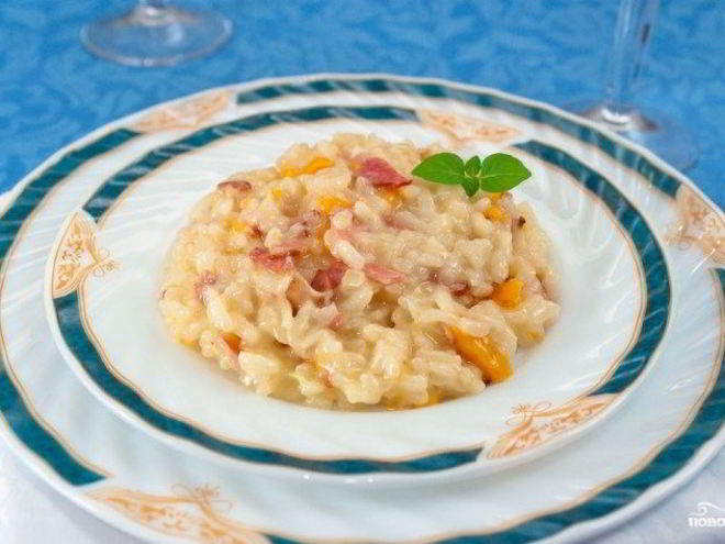 Рецепт ризотто со свининой
