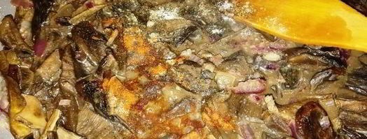 розовое ризотто с белыми грибами. Шаг 8