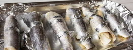 рулетики из дорады с шафрановым ризотто. Шаг 10