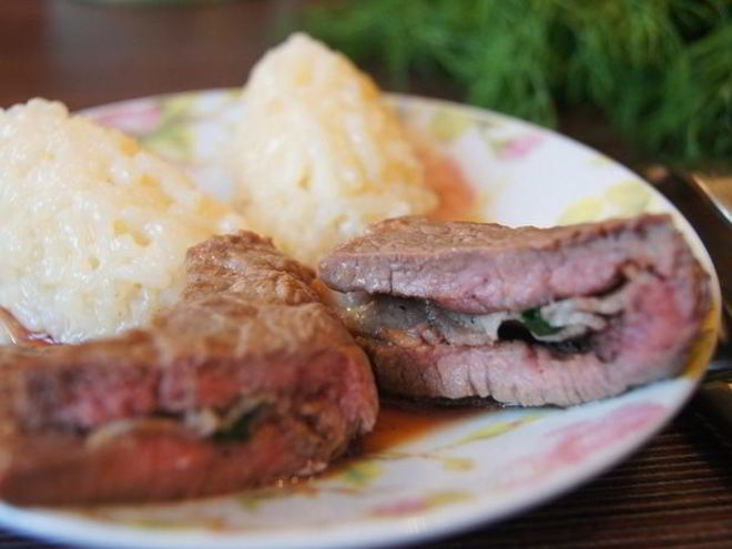 Рецепт сальтимбокки с ризотто