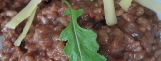 шоколадное ризотто с беконом и руколой. Шаг 2