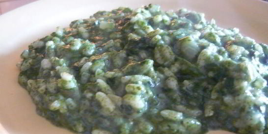 Шпинатное ризотто