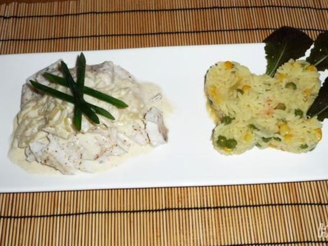 Рецепт судака по-монастырски с ризотто