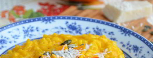 тыквенное ризотто с козьим сыром. Шаг 5