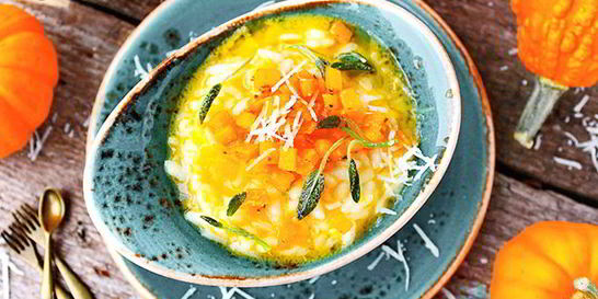 Тыквенное ризотто с шалфеем