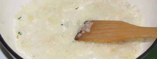 яблочное ризотто с копченым лососем. Шаг 4