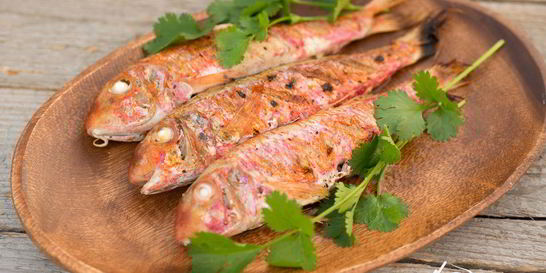 Барабулька на гриле