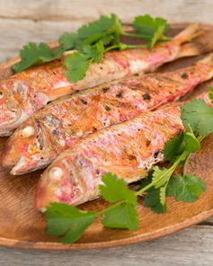 Барабулька на гриле