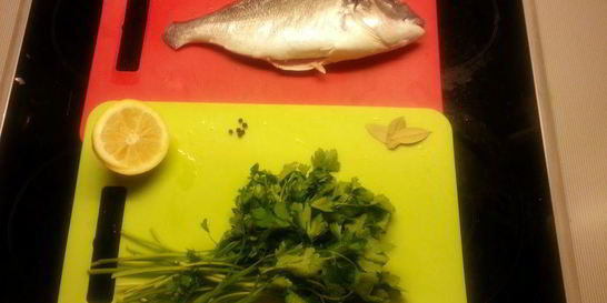 Дорада в фольге