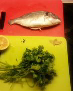 Дорада в фольге