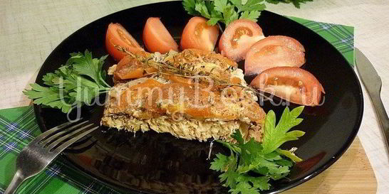 Филе горбуши, запеченной с тимьяном