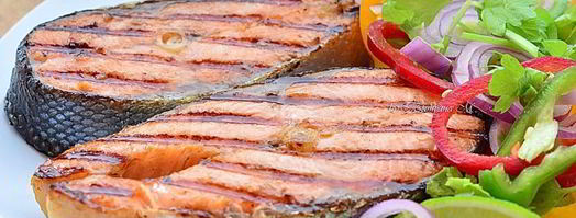 форель на гриле с весенним салатом. Шаг 5