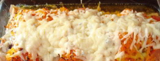 форель с овощами и грибами. Шаг 3