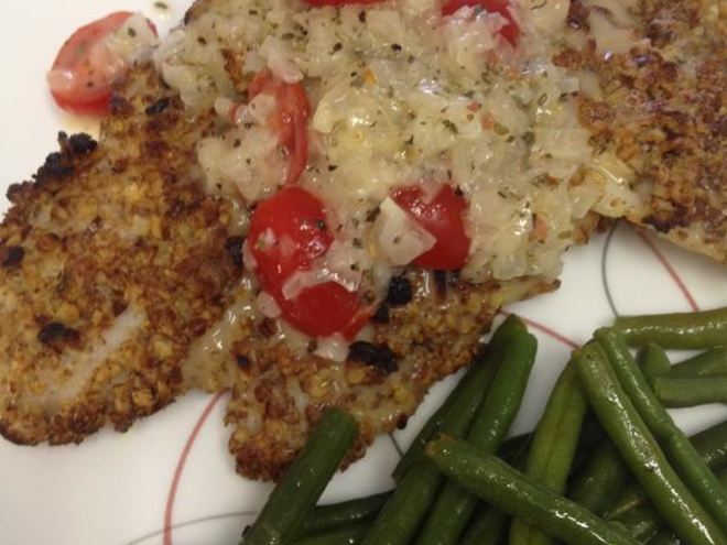 Рецепт форели в фундуке под лимонно-сливочным соусом