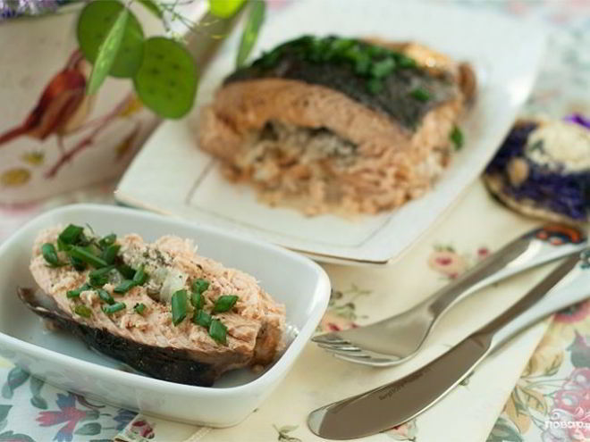 Рецепт горбуши в фольге на углях