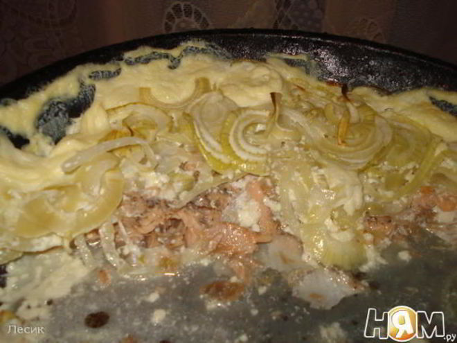 Рецепт горбуши в сливках