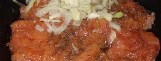 горбуша в сливках. Шаг 2