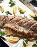 Горбуша, запеченная целиком