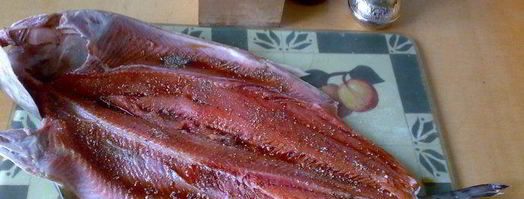 горбуша запеченная в рукаве с луком и кабачком. Шаг 2